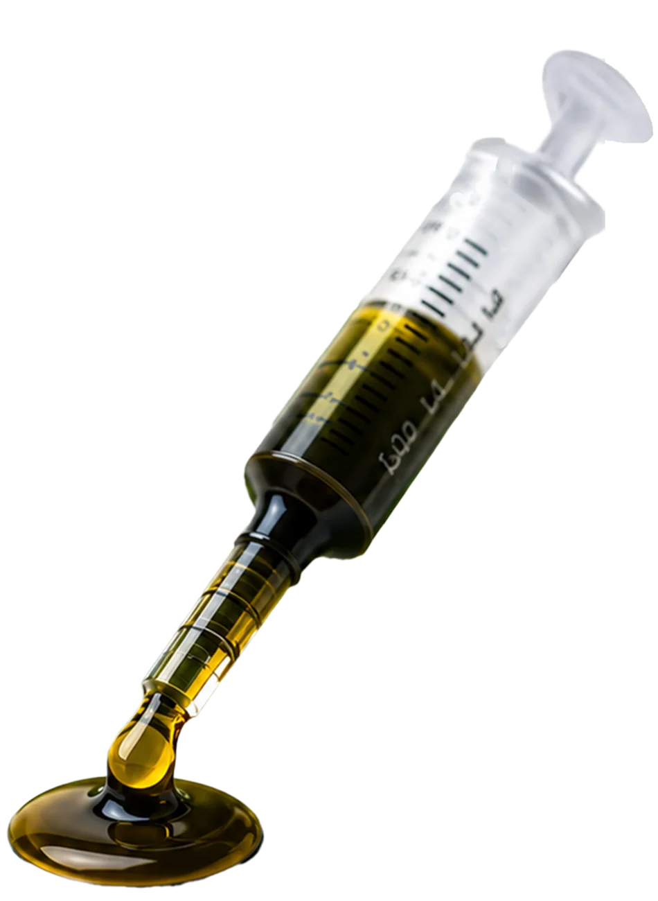 Medical Grade RSO in a dosing syringe